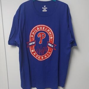 Fanatics Fightin Phils Blue Philadelphia Phillies XXL Baseball T Shirt